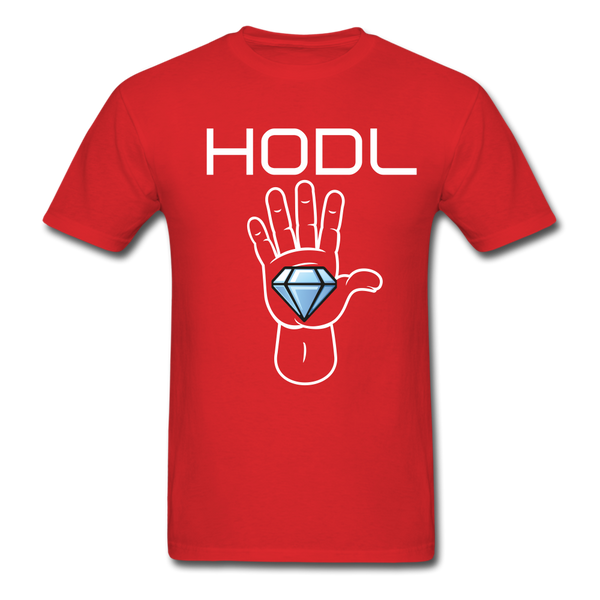 HODL Diamond hands Unisex Classic T-Shirt - red