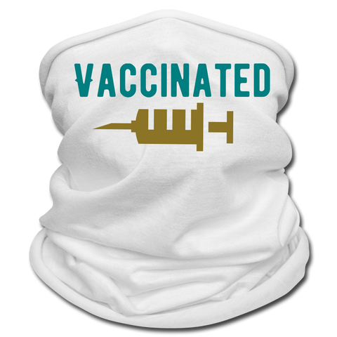 Vaccinated Face Scarf - white