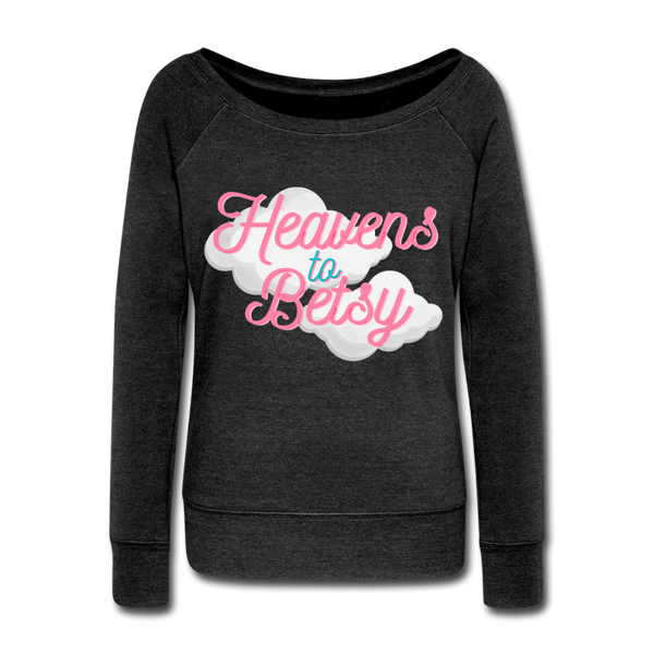 Heavens Wideneck Sweatshirt - heather black
