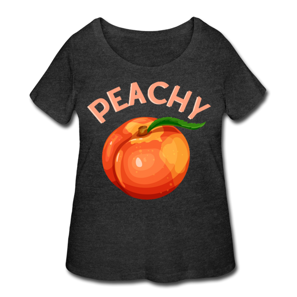Peachy Women’s Curvy T-Shirt - deep heather