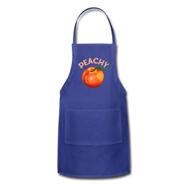 Peachy Adjustable Apron - royal blue