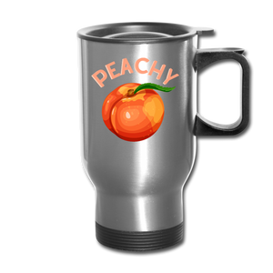 Peachy Travel Mug - silver