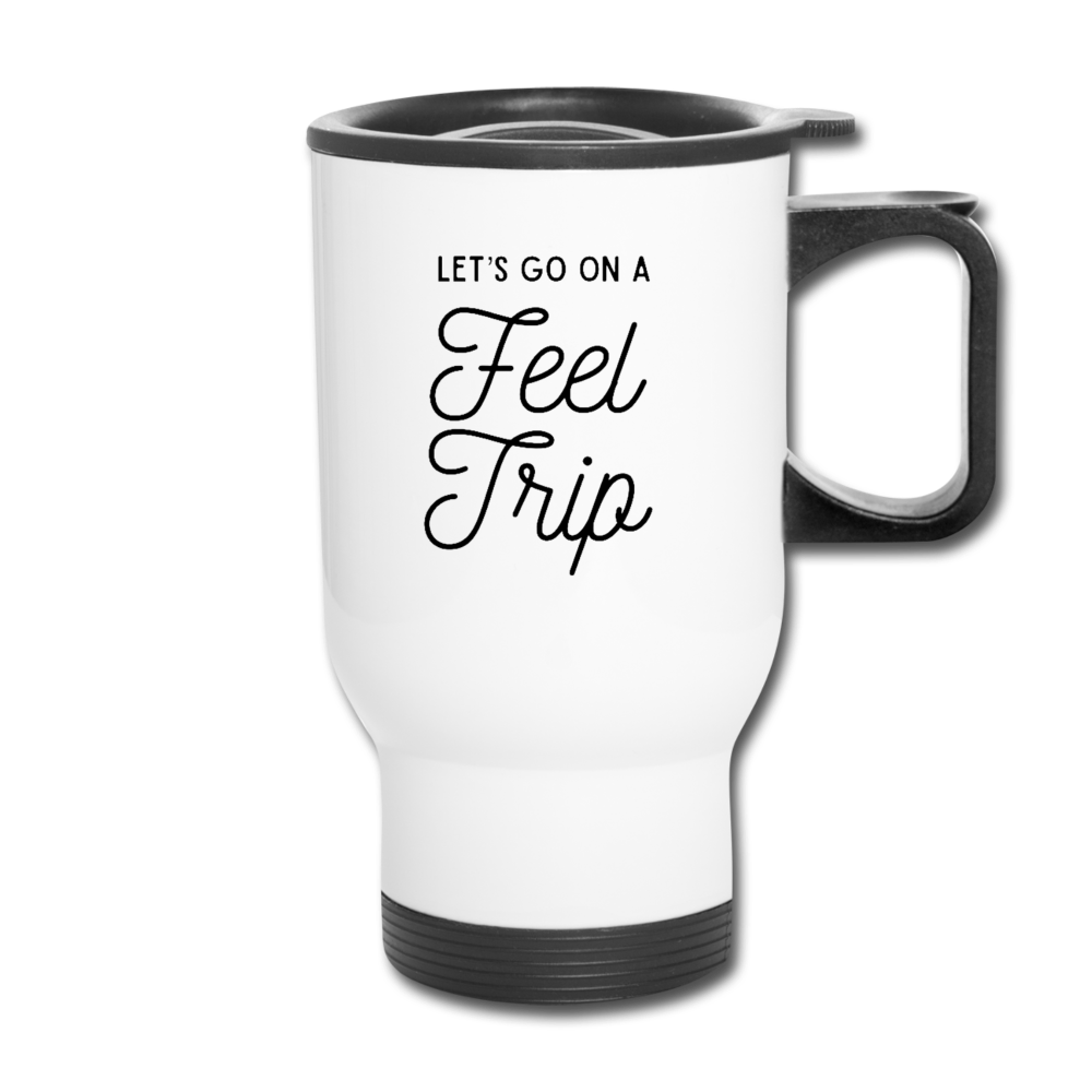Feel trip Travel Mug - white