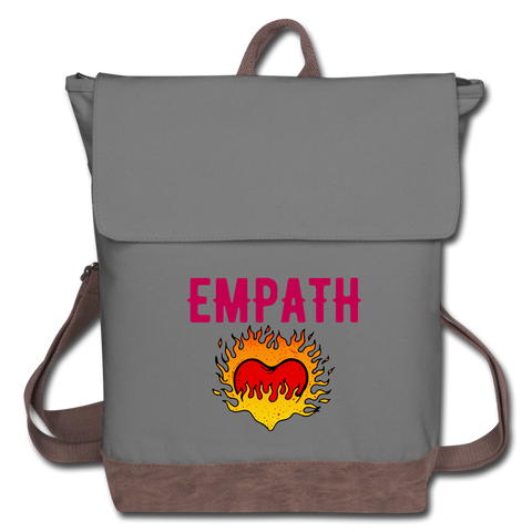 Empath Canvas Backpack - gray/brown