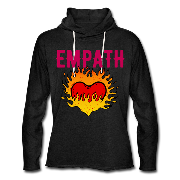 Empath Unisex Lightweight Terry Hoodie - charcoal gray