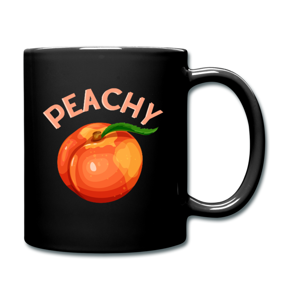 Peachy Full Color Mug - black