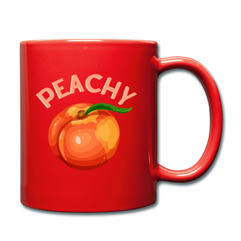 Peachy Full Color Mug - red