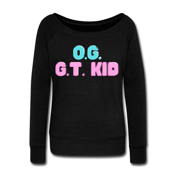 GT Kid Women's Wideneck Sweatshirt - black