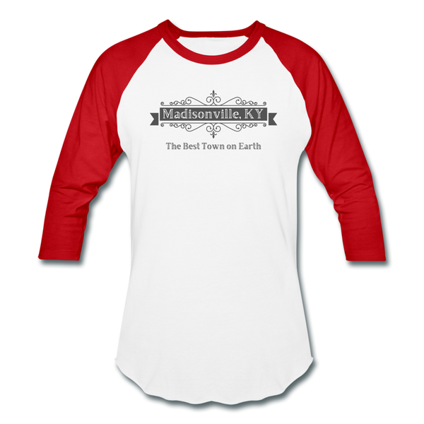 Hometown Love Baseball T-Shirt - white/red