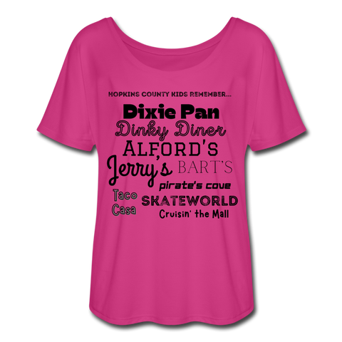 Hometown Women’s Flowy T-Shirt - dark pink