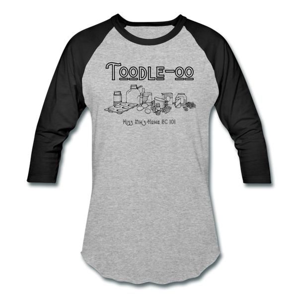 Toodle-oo Baseball T-Shirt - heather gray/black