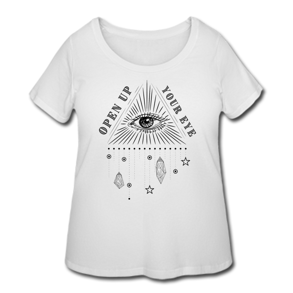 Eye Women’s Curvy T-Shirt - white