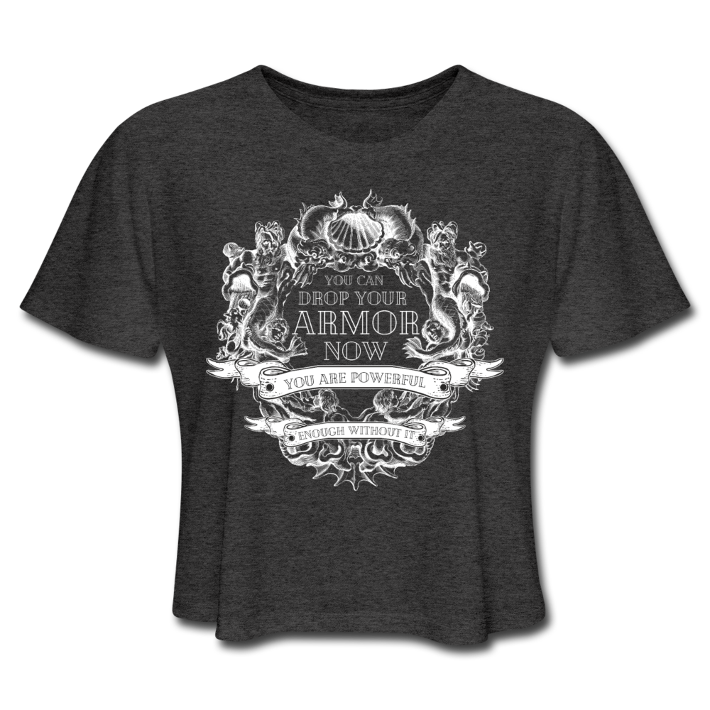 Armor Women's Cropped T-Shirt - deep heather