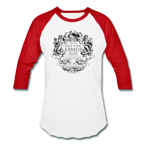 Armor Baseball T-Shirt - white/red