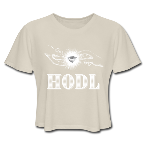 HODL Women's Cropped T-Shirt - dust
