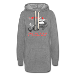 Grilled Cheese Women's Hoodie Dress - heather gray