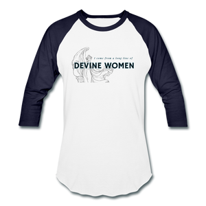 Devine Women Baseball T-Shirt - white/navy
