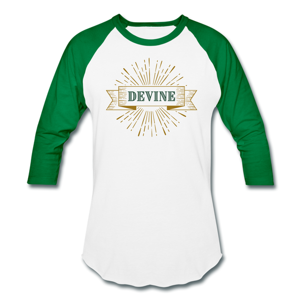 Devine Baseball T-Shirt - white/kelly green