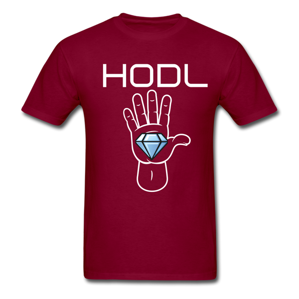 HODL Diamond hands Unisex Classic T-Shirt - burgundy