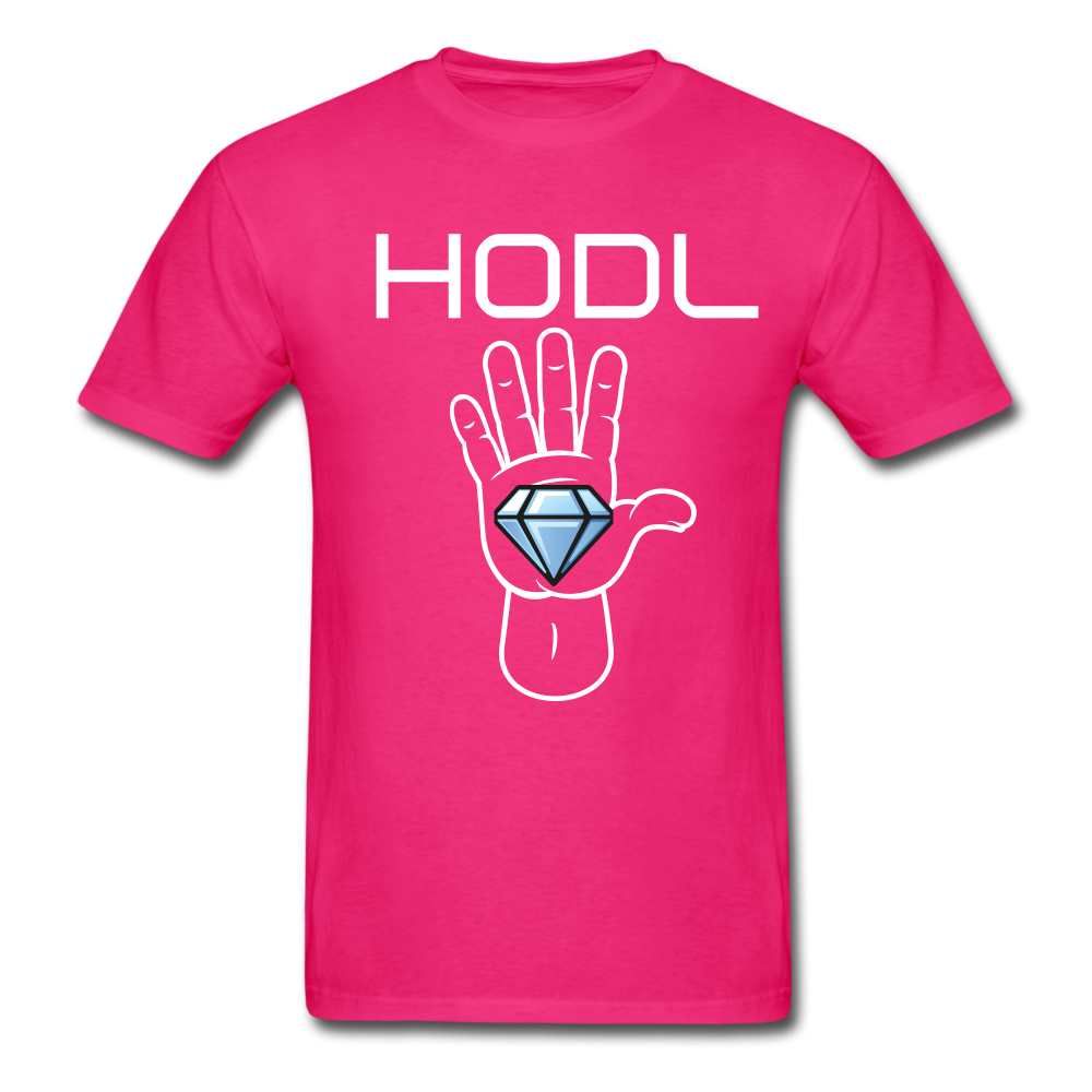 HODL Diamond hands Unisex Classic T-Shirt - fuchsia