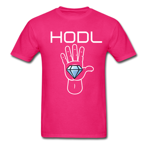 HODL Diamond hands Unisex Classic T-Shirt - fuchsia