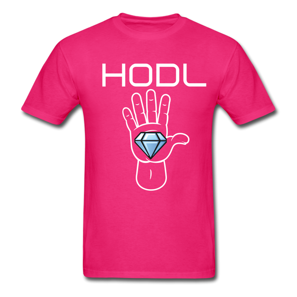 HODL Diamond hands Unisex Classic T-Shirt - fuchsia