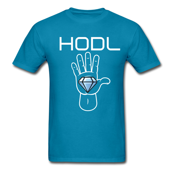 HODL Diamond hands Unisex Classic T-Shirt - turquoise