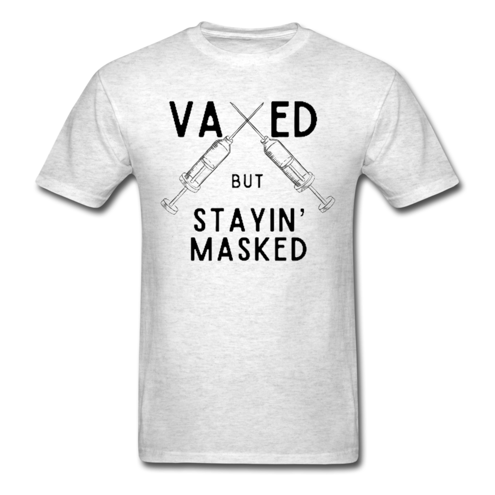 Vaxed but Stayin' Masked - light heather gray