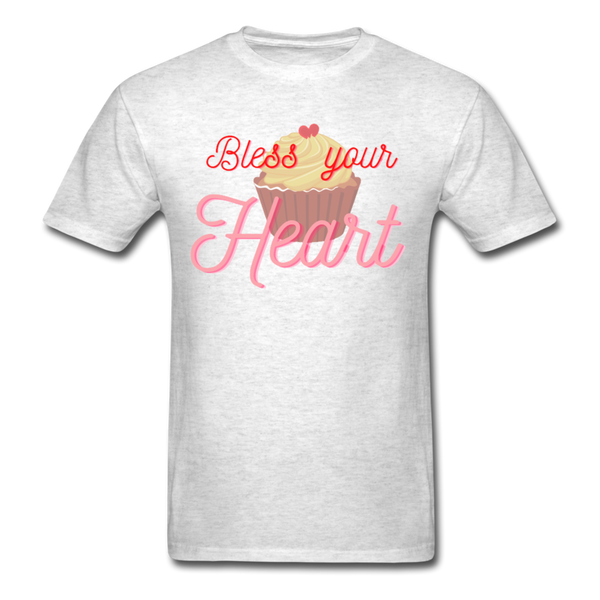 Bless Your Heart - light heather gray