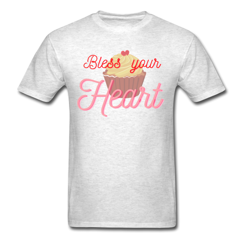 Bless Your Heart - light heather gray