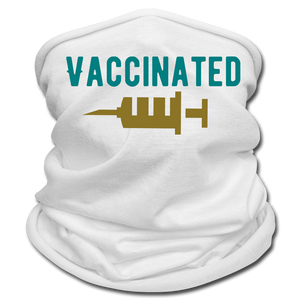 Vaccinated Face Scarf - white