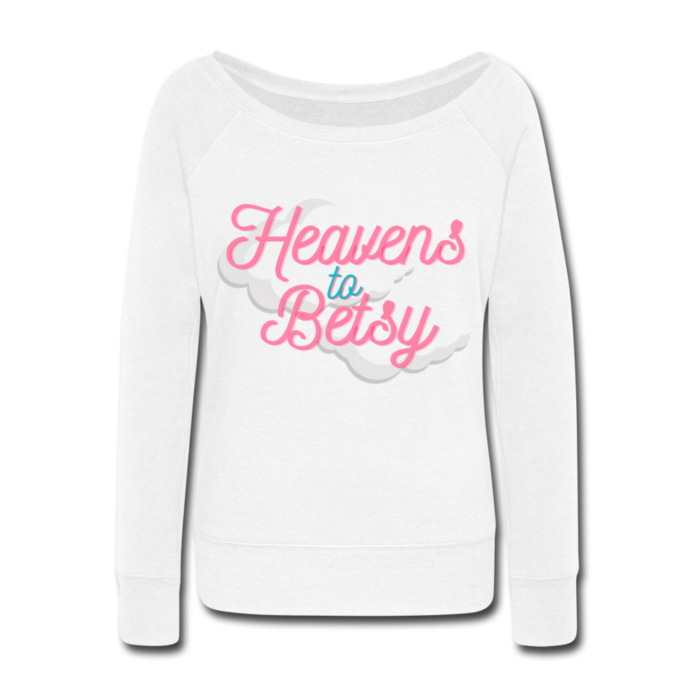 Heavens Wideneck Sweatshirt - white