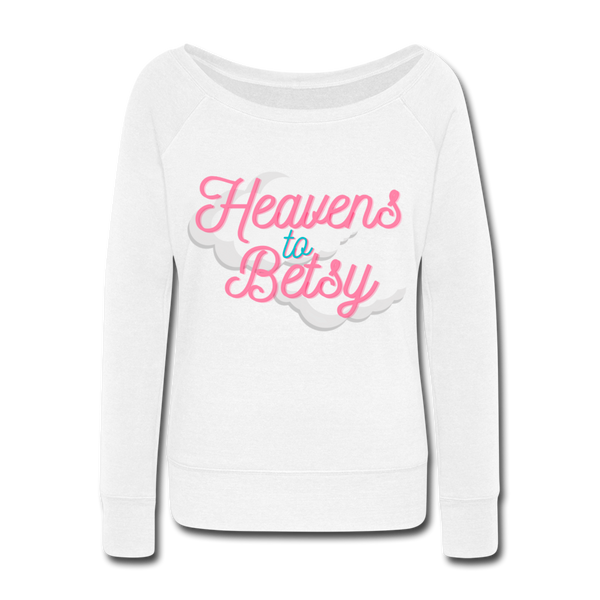 Heavens Wideneck Sweatshirt - white