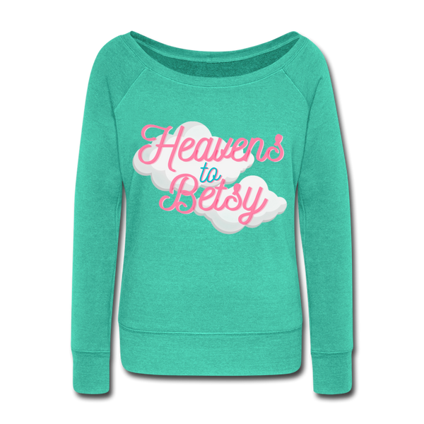 Heavens Wideneck Sweatshirt - teal