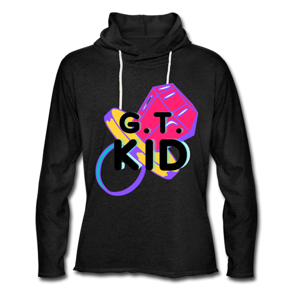 G.T. Kid Unisex Lightweight Terry Hoodie - charcoal gray