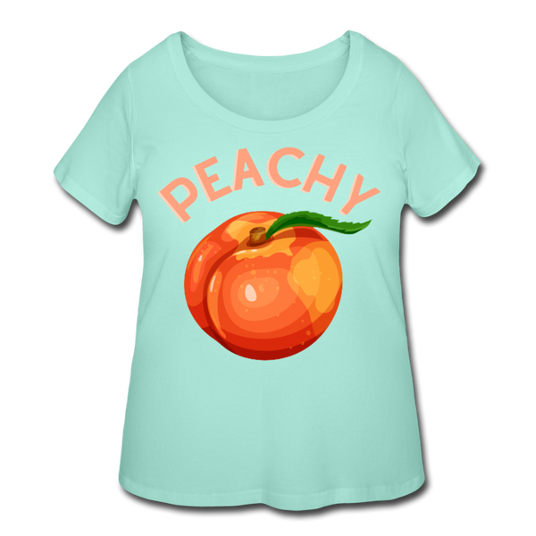 Peachy Women’s Curvy T-Shirt - mint