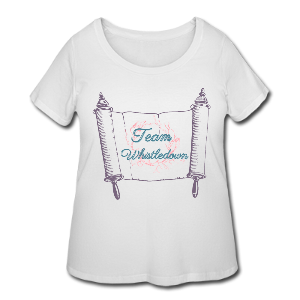 Whistledown Women’s Curvy T-Shirt - white