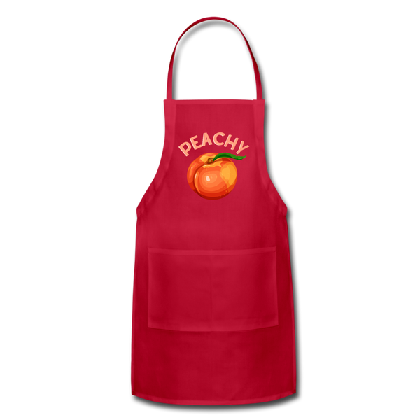 Peachy Adjustable Apron - red
