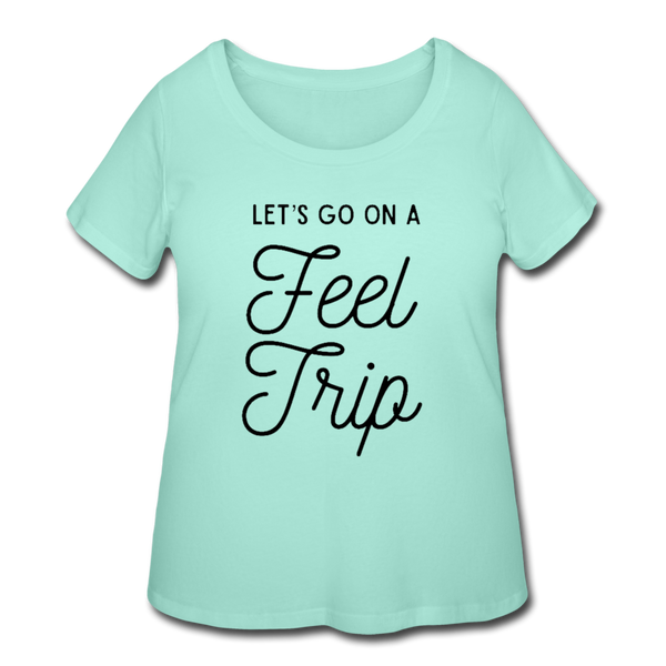 Feel Trip Women’s Curvy T-Shirt - mint