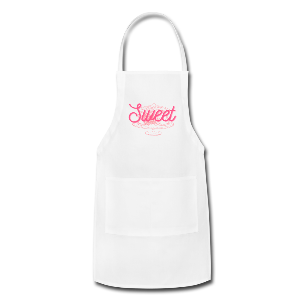 Sweet Adjustable Apron - white