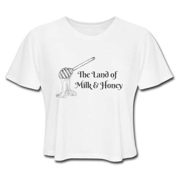 Milk & Honey Women's Cropped T-Shirt - white