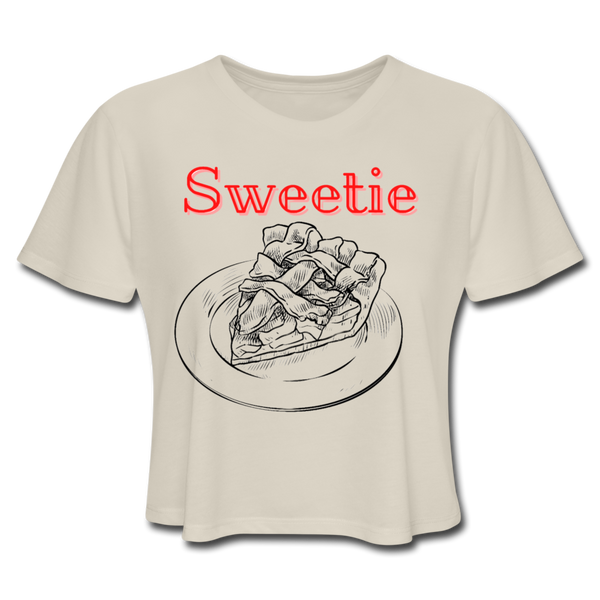 Sweetie Pie Women's Cropped T-Shirt - dust