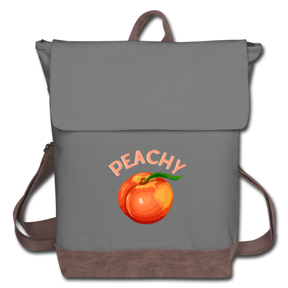 Peachy Canvas Backpack - gray/brown