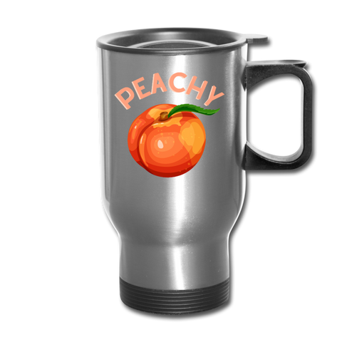 Peachy Travel Mug - silver