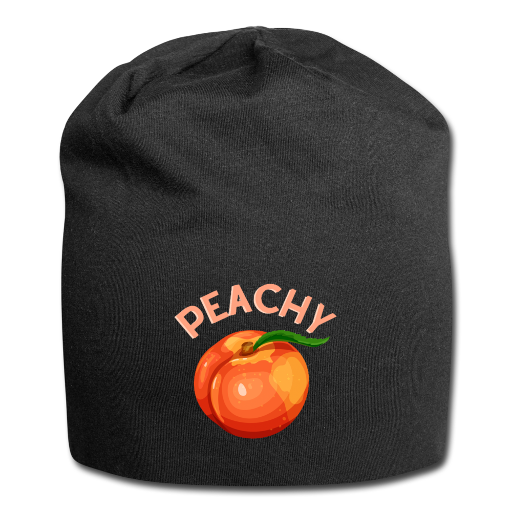 Peachy Jersey Beanie - black
