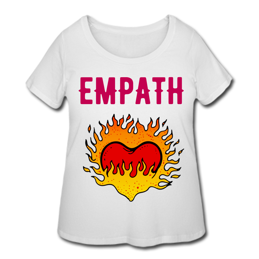Empath Women’s Curvy T-Shirt - white