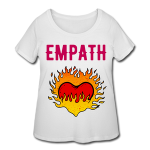 Empath Women’s Curvy T-Shirt - white