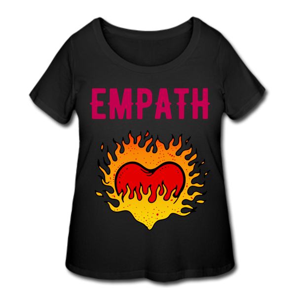 Empath Women’s Curvy T-Shirt - black