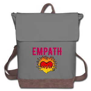 Empath Canvas Backpack - gray/brown