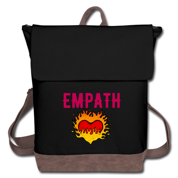 Empath Canvas Backpack - black/brown